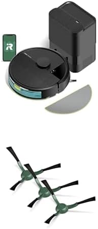 Bundle of iRobot Roomba 104 Robot Vacuum & Mop + iRobot Authentic Replacement Parts Edge-Sweeping Brush 3-Pack