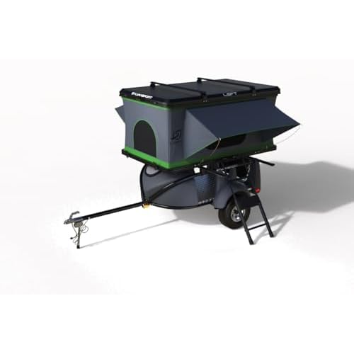 SylvanSport TraiLOFT Ultimate Micro Camper Sleeps 2 Works with Most Cars, Compact SUVs and EVs Also Hauls up to 4 Bikes & Boats Gray