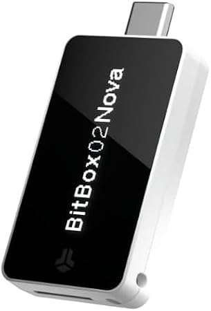 BitBox 02 Nova - Hardware Wallet for Bitcoin - iPhone Support, EAL Security Chip, Multiple Colours (Polar White)