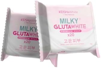 3 Bars Keishawhite Milky Gluta White premium Soap x20