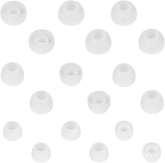 10 Pairs Small Silicone Replacement Earbud Ear Tips (Clear)