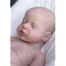 Abenduot 18inch 6.2lbs Real Baby Weight Can Open Mouth Real Life Full Body Silicone Baby Dolls Anatomically Correct Newborn Girl Dolls Loulou