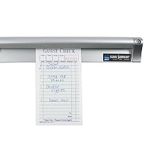 San Jamar Check Rack with Mounting Screw Pack for Kitchens and Restaurants, Stainless Steel, 48 Inches, Silver