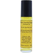 Warm Vanilla Sugar Perfume Oil, 0.3 Oz Portable Roll-On Fragrance with Long-Lasting Scent, Delightful Essential Oils and Jojoba Oil For Daily Use