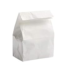 Concession Essentials - 4lb White Paper Bag - 125 Count
