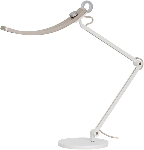 BenQ e-Reading Desk Lamp - Ultrawide and Bright Lighting, Dimmable, Dual Smart Mode, Adjustable Arm, Auto-dimming, High CRI, Eye-Caring Lamp for Home Office, Reading, Study, Craft, Matte Gold
