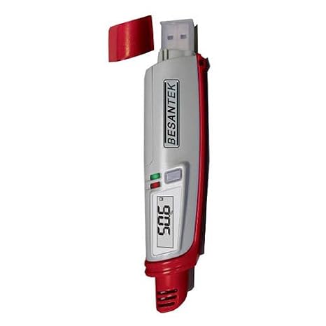 BESANTEK BST-DL71 Temperature and Humidity USB Data Logger, 32,000 Readings