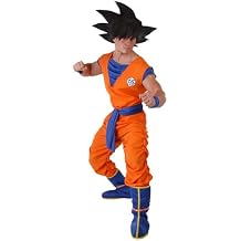Men's Dragon Ball Z Goku Costume - Adult DBZ Goku Outfit with Shirt, Pants, Belt, Wristbands, Boot Covers