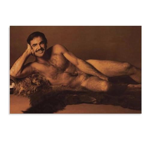 CYGGFF Burt Reynolds Sexy Portrait Home Decor Poster Mens Room Wall Art Print Suitable for Room Bedroom Office Wall Decoration Pictures Unframe-style 12x08inch30x20cm