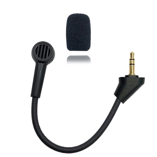 Microphone Replacement Compatible with Kingston HyperX Cloud Alpha Cloud Alpha S Gaming Headsets Noise Cancelling Mic for Switch PS5 PS4 Mac PC Computer, 3.5 mm Jack