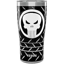Tervis Marvel Punisher Black Insulated Tumbler, 20oz, Stainless Steel