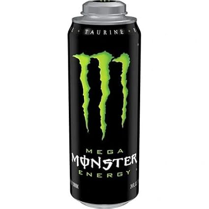 Shipped by B4Y- Monster Energy Mega, 24 Oz Can (24)