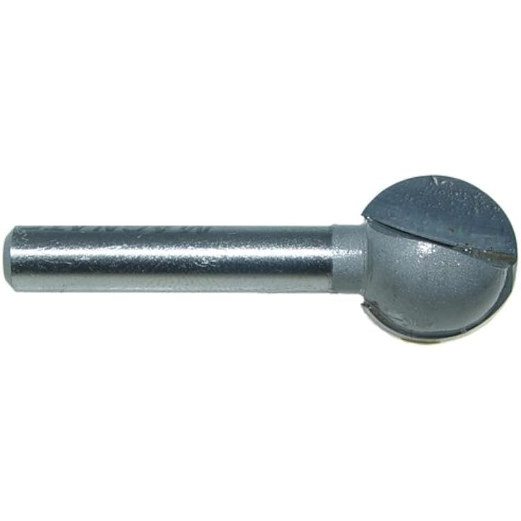 Magnate 2523 Plunge Ball End Carbide Tipped Router Bit - 58 Cutting Diameter, 58 Cutting Length