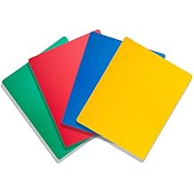 Professional Kitchen Cutting Board Mats - 15x12 Inch NSF Approved, Flexible 4 Color Set (Red, Blue, Green, Yellow) for Meat, Vegetables and Seafood (1/16" Thick)