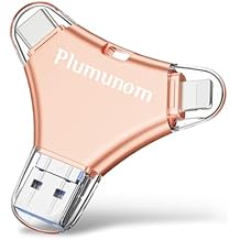 Flash Drive for iPhone Photo Storage Stick 128GB, iPhone USB Flash Drive for Save More Photos and Videos. Flash Drive for iPhone Compatible with iPhone/pad/Android/PC.No App Required.