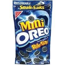 Nabisco, Mini Oreo, Bite Size Snak-Saks, 8oz Bag (Pack of 5)