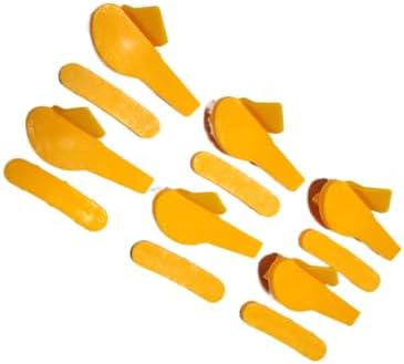 Tire Changer Plastic Insert, Tire Machine Guard, Wheel Rim Edge Protector for Mount Duck Head, Nylon Tyre Demount Fitting Head Part, Front Upper  Rear Lower Insert Kit, 6 Pairs 12 PCS