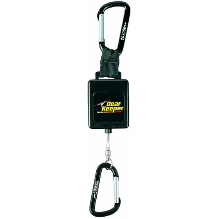 Gear Keeper RT3-4558 Retractable Instrument Tether with Aluminum Carabiner | Heavy Duty Retractable Tool Tether with Carabiner | 80 Pounds Breaking Strength | 58oz Retraction Force | 22 Extension
