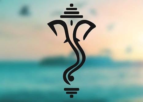 Ganesh Elephant - Vinyl Decal - Car Phone Helmet Bumper Sticker Decal