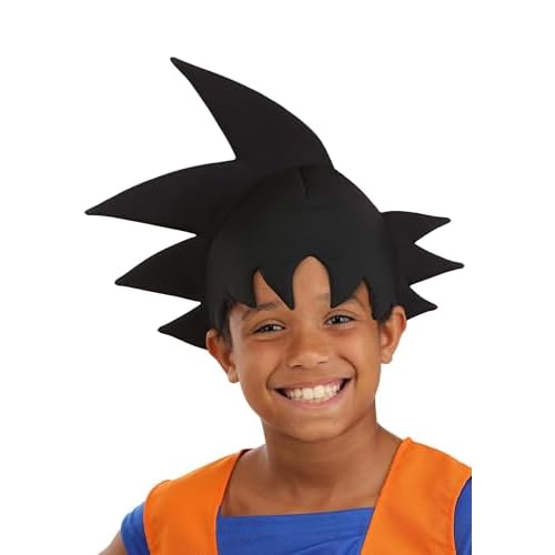 Kids Dragon Ball Z Goku Wig | Costume Headpiece for Child Anime Cosplay | Halloween Party and Dress Up Play