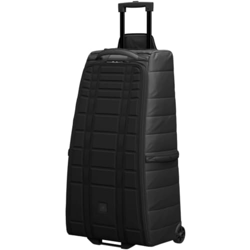 Db Journey The Hugger Roller Duffle Bag - Durable Wheeled Luggage with Handle, Interior Pockets, Hook Up System, 90L - Blackout