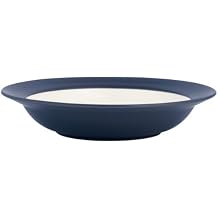 Noritake Colorwave Blue Set of 4 Pasta/Rim Bowls, 8.5", 20 oz.