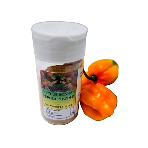 Jamaican Scotch Bonnet Pepper Powder 100% Scotch Bonnet - Habenero - SPICY 2 Ounce