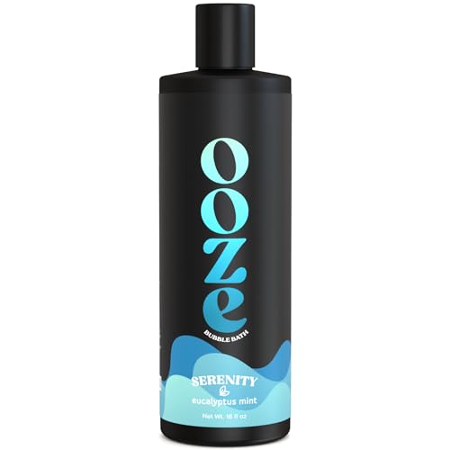 OOZE Eucalyptus Mint Bubble Bath 473ml - Bubble Bath for Women Relaxing, Clean, Crisp & Refreshing - Self-Care & Wellness - Zero Parabens, Cruelty-Free, Made in The USA