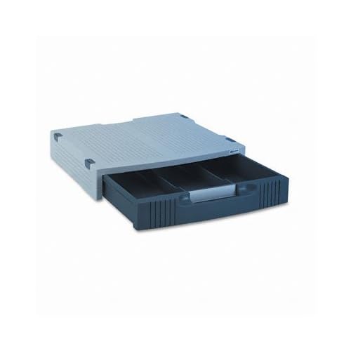 Innovera Basic LCD MonitorPrinter Stand STAND,LCD PRINTR,1DWR,LGY 110076 Pack of3