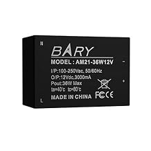 AC-DC Buck Power Supply Module110V 220V to 12V 3A 24V 1.5A 36W 3000mA AM21-36W ACDC Signal Output for Security Alarm Smart Home