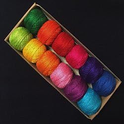 Valdani Perle Cotton Size 8 Embroidery Thread Ewe-niversity Paint Box Sampler Set