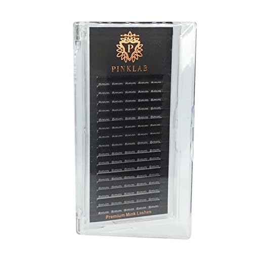 Eyelash Extension Premium Mink mixed tray D 0.18 curl 8mm-15mm by PINKLAB
