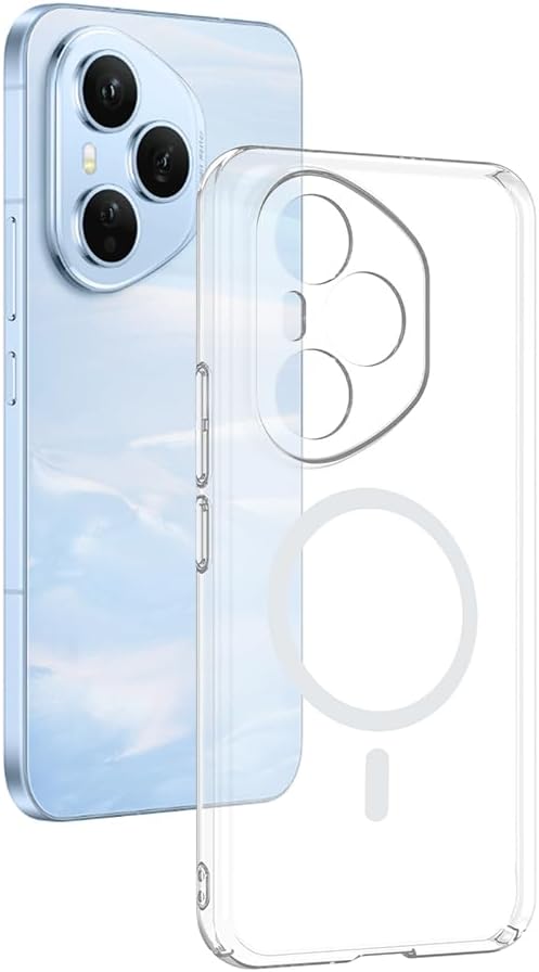 Honor 400 Pro İçin Kamera Korumalı Manyetik Şarj Özellikli Şeffaf Demy Sert PC Kapak
