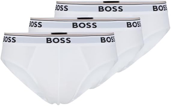 BOSS Mens 3-pack Classic Regular Fit Stretch Briefs