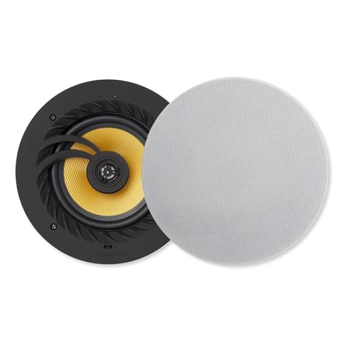 Lithe Audio 03201 Bluetooth Wireless 6.5 Ceiling Speakers, Pair 1 Master & 1 Wired Passive