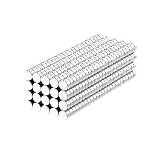 N52-18 D x 116 H - 500 Pack, Powerful Tiny Rare Earth Magnets, Mini Magnets Super Strong Neodymium Disc Magnet for Fridge, DIY, Building, Scientific, Craft, Small Office Magnet