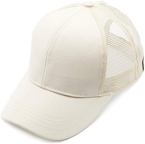 C.C Hatsandscarf Ponytail caps Messy Buns Trucker Plain Baseball Cap BT-6