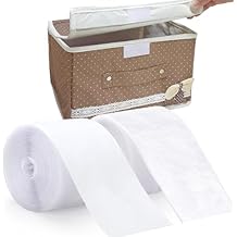 Sew On Tape for Clothes and Fabrics, Non-Adhesive Back Hook and Loop Strips - Substitute for Snaps and Buttons, Cut Strips to Custom Length for Sewing for Home Office and Classroom (White-4 * 10)