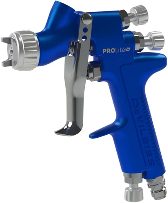 DeVilbiss DEV905123 Prolite Suction Feed Premium Professional Conventional Spray Gun with 1.8 mm Nozzle