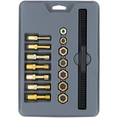 Lang Tools 2584 15-Piece Metric Thread Restorer Set, Black , Gray