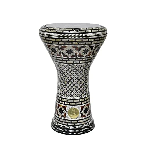 Darbuka doumbek drum tabla 18.519 inch inlaid mother of pearl with free bag Arabian King 19