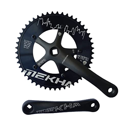 MEKHA Metropoli Track Crankset BCD 130 165mm Fixed Gear Crank Set 49T