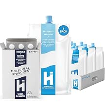 HTWO Molecular Hydrogen Water & Hydrogen Tablets Bundle, Original Unflavored Hydration Packets (6 Pk) + Water Enhancer with Magnesium 12 ppm (30 Ct), Antioxidant Hydration, Performance & Recovery