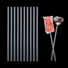 50-Piece 6-Inch Acrylic Lollipop Sticks, Cake Pop Sticks, Candy Stick Stirring Rods, Clear Reusable Acrylic Rods