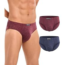 Merino Wool Underwear Men, Breathable Wool Underwear for Men, Comfort Soft Wooly Moisture-Wicking Briefs 2 Pack