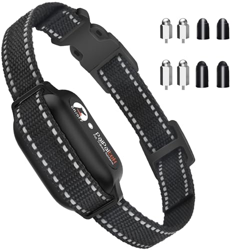 PaiPaitek Remote Dog Training Collar Shock Collar with Auto Bark Mode, Only Receiver for PD523-TIO Dog Training Collar