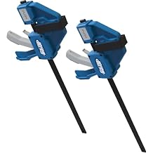 Kreg VersaGrip Clamp - Quick-Grip Bar Clamp for Woodworking - Features GripMaxx Technology - Removable Head for Use as Spreader - 12", 2-Pack