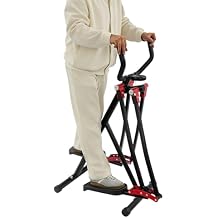 Air Walk Elliptical Glider Machine with LCD Display, 25.5 * 21 * 45.2in Foldable Elliptical for Small Spaces, 350LBS Weight Capacity, Cross Trainer Glider Exercise Machine for Men and Women