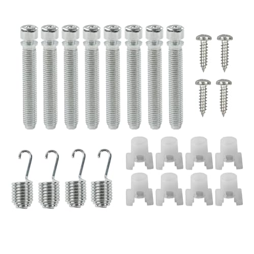 CHEDA Headlight Adjusters Kit Compatible with Chevy Impala Biscayne & Belair 1962-1967 1-12 Screws Springs 8pcs