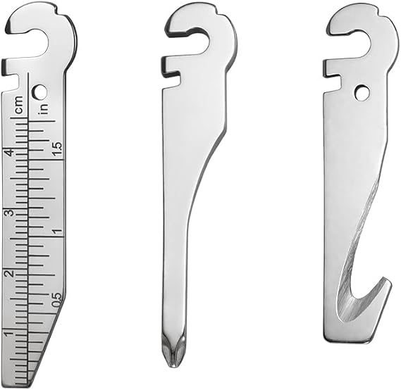 Roxon FT09 Build Your Own Multitool Accessory for Flex (3-Piece Set Including Rope Cutter & File + Ruler + Slotted Screwdriver & Phillips Screwdriver) Interchangeable Tools